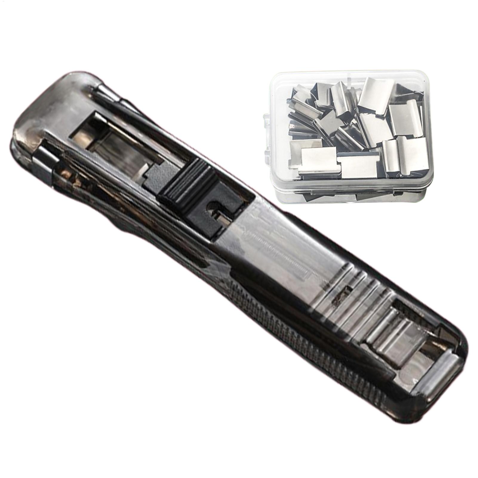 Stapler Heavy Duty - Push Binder Clip Nietmachine Herbruikbare documentenbinding