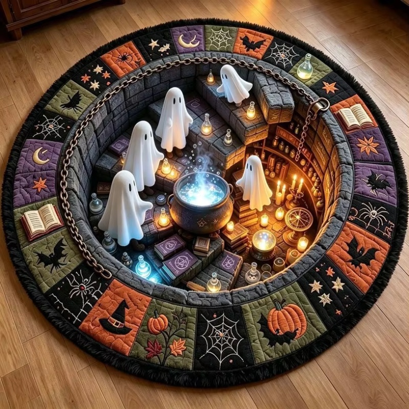 Commercial Book Printing Machines - Halloween Heksenhol 3D Optische Illusie Ronde