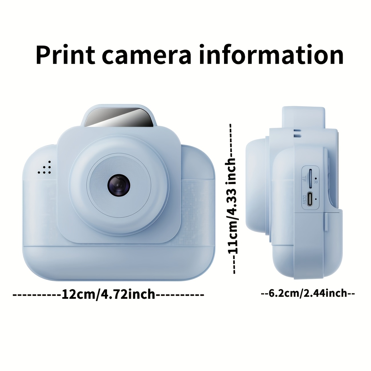 Draagbare fotoprinter (blauw)  - Thermal Printer recensie en prijs