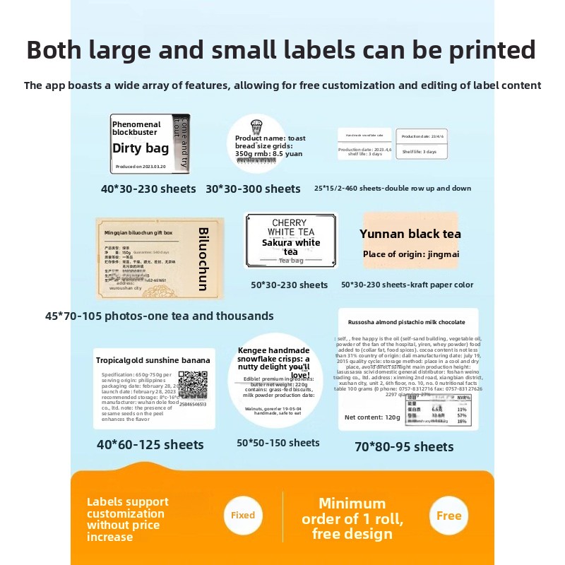 B3S Commerciële draagbare Blue - Barcode Printer recensie en prijs